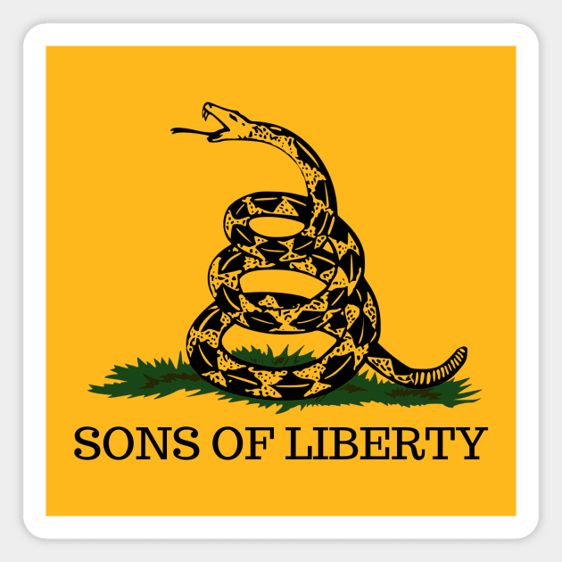 Sons of Liberty - Patriot Flag - Don't Tread on Me Magnet by Room Thirty Four